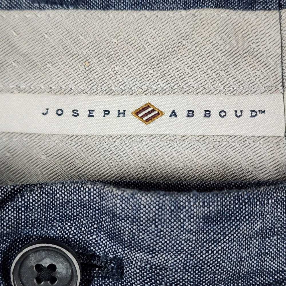 Joseph Abboud Heritage Men's Blue 100% Linen Angelico Italian Fabric Pants 40x30